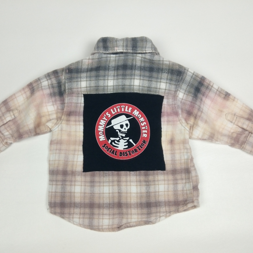 Reworked Social Distortion Baby flannel